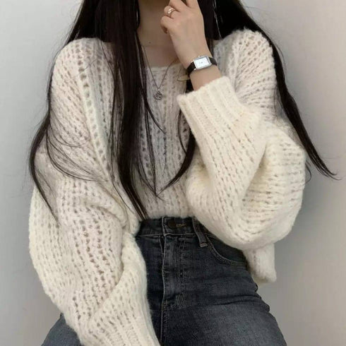 Candy-Coloured Soft Wool Pullover Sweater